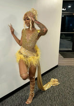 Load image into Gallery viewer, Ostrich Gold Member Dress