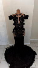 Load image into Gallery viewer, Black Tie Dress