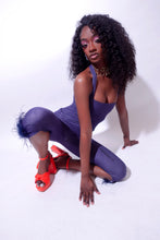 Load image into Gallery viewer, Denim Ostrich Set