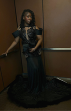 Load image into Gallery viewer, Black Tie Dress