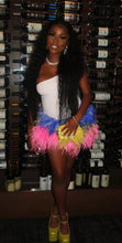 Load image into Gallery viewer, Ostrich Cotton candy Skirt