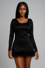 Load image into Gallery viewer, Glamour Ostrich Dress