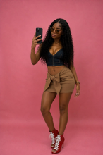 Load image into Gallery viewer, Bow Down Mini Skirt
