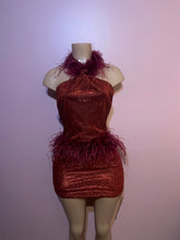 Load image into Gallery viewer, Red Velvet Sparkle Dress
