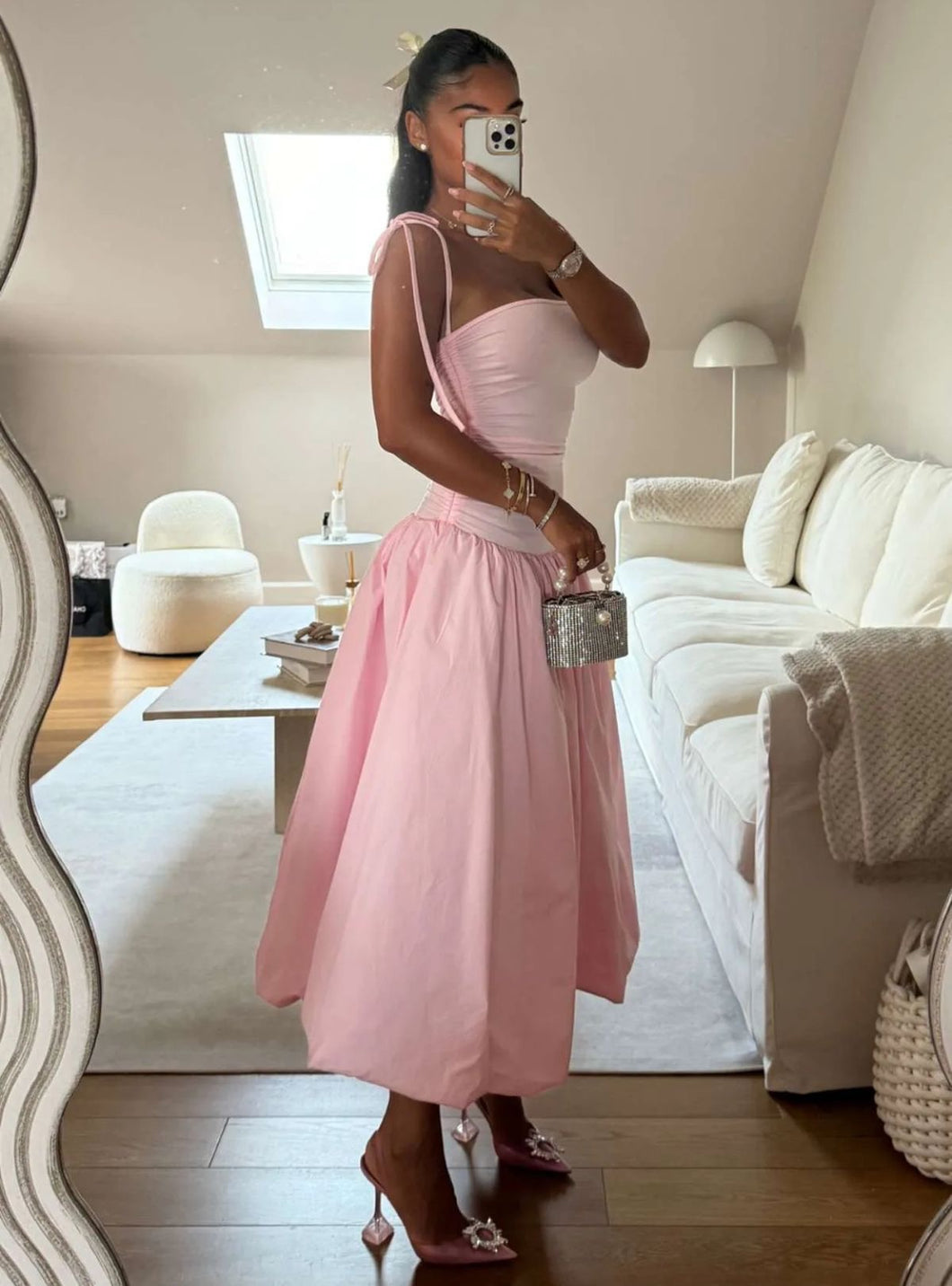 Pretty In Pink Puff Dress