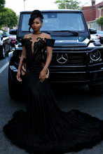 Load image into Gallery viewer, Black Tie Dress
